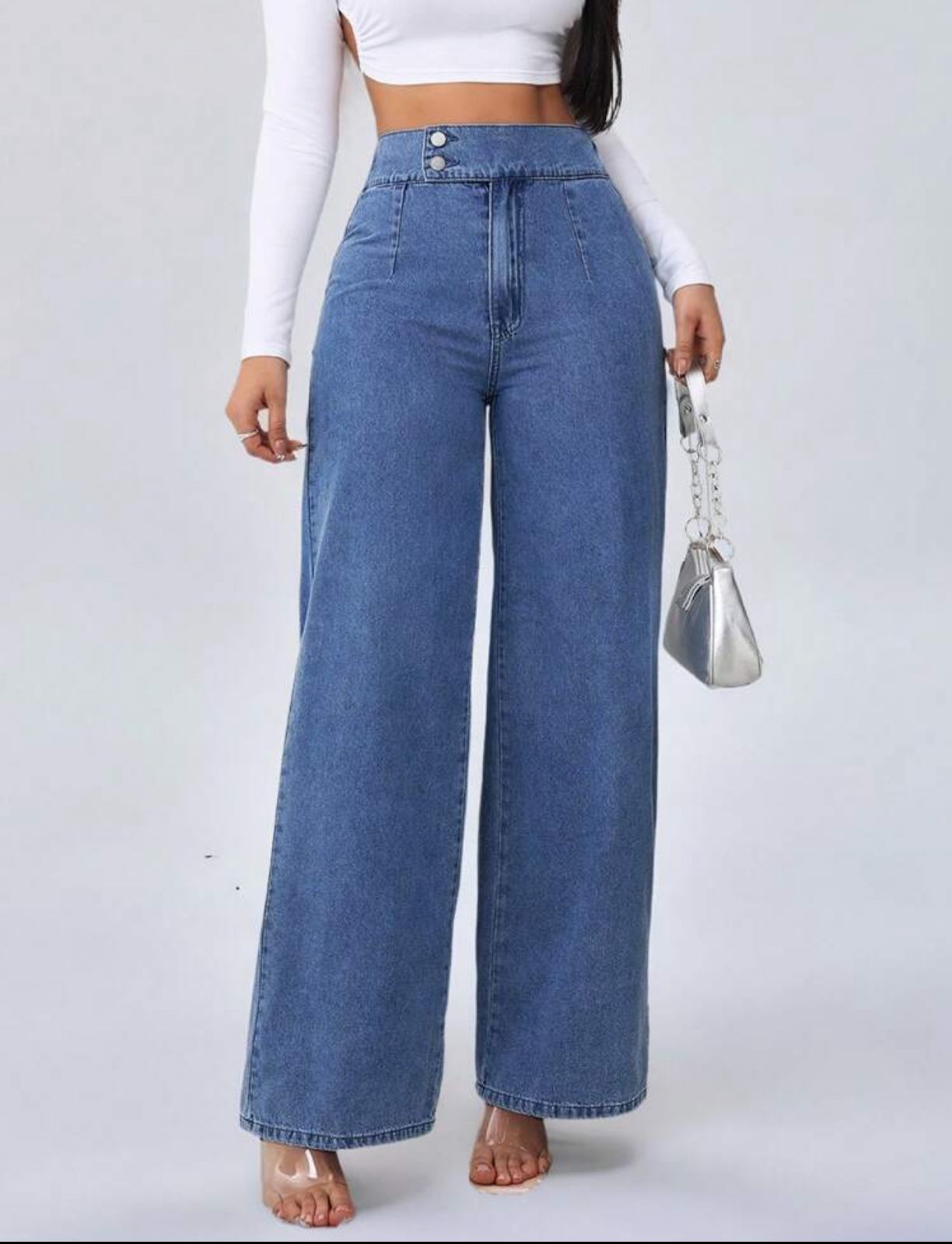 Blue Style Straight Pants