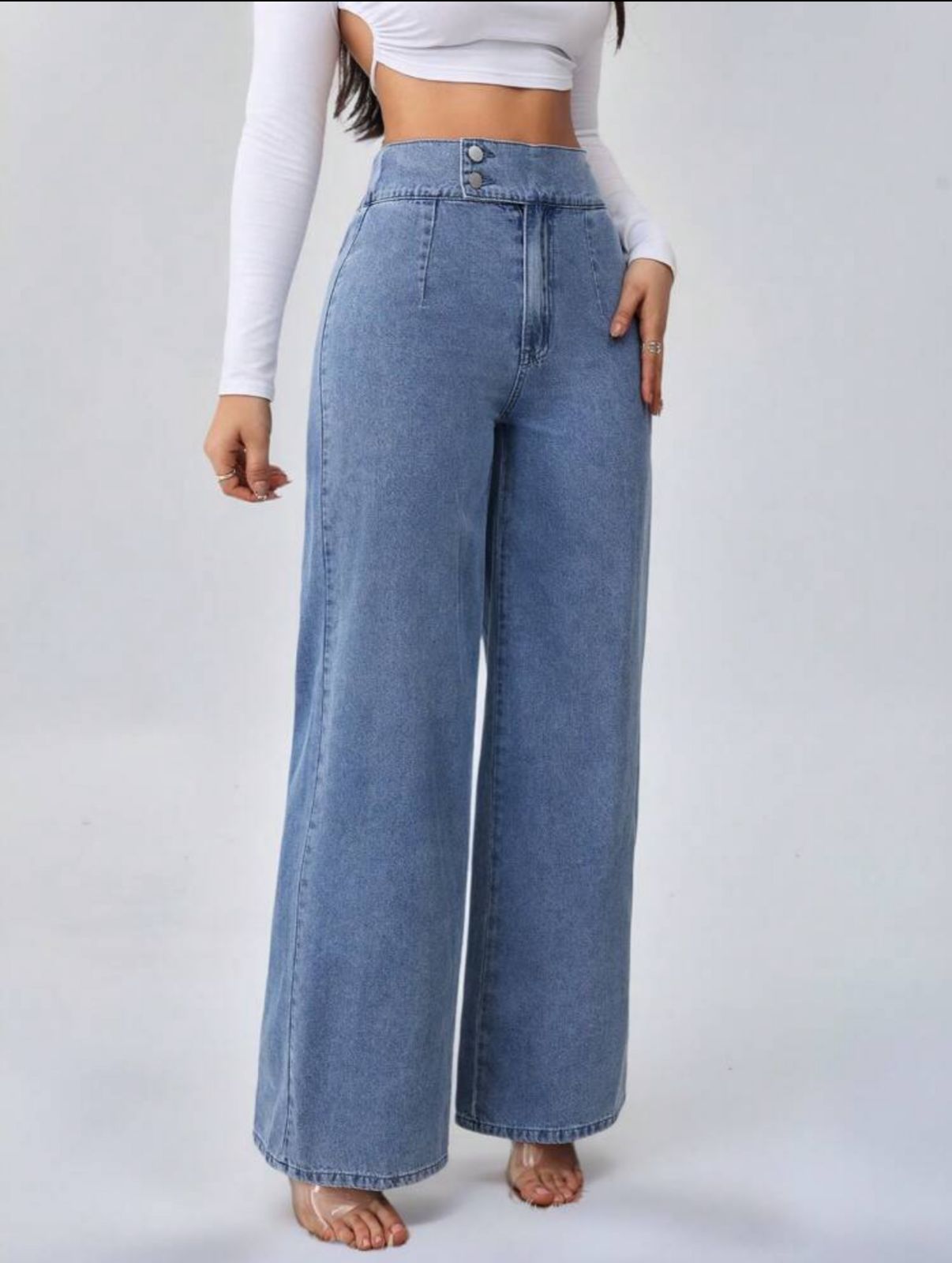 Blue Style Straight Pants