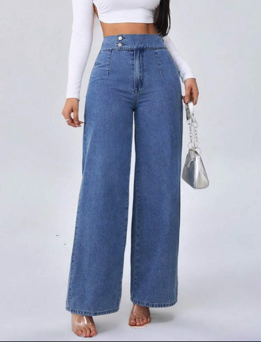 Blue Style Straight Pants